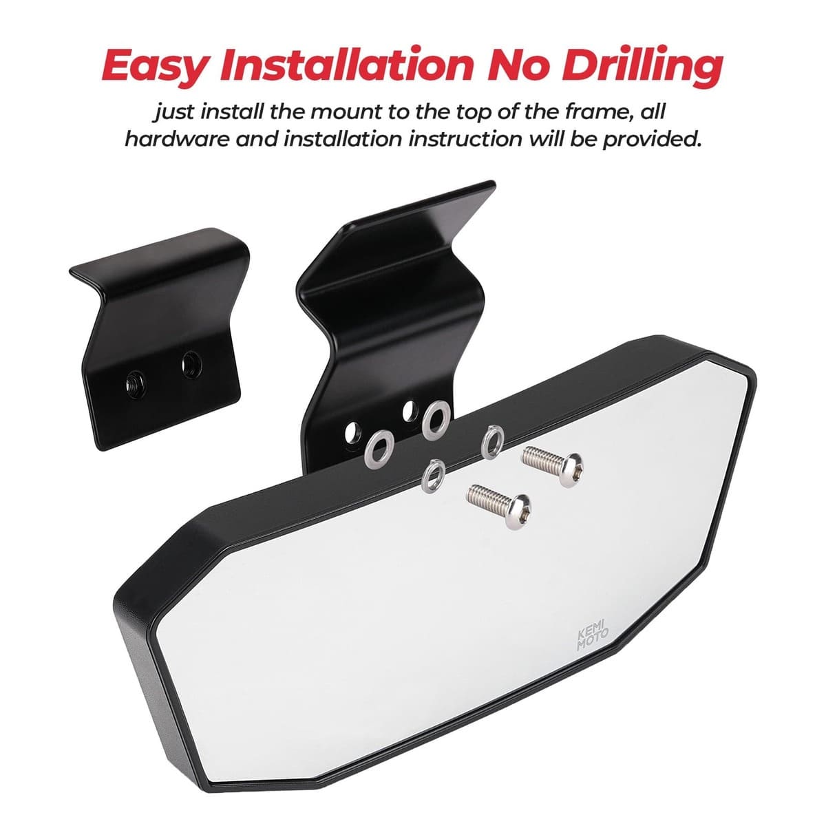 Kemimoto '15-'23 Polaris Ranger Rear View Mirror