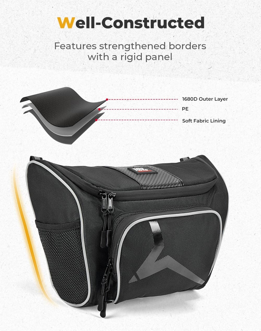 Kemimoto '16-'22 CFMoto ZForce 500 1680D Fabric Storage Bag