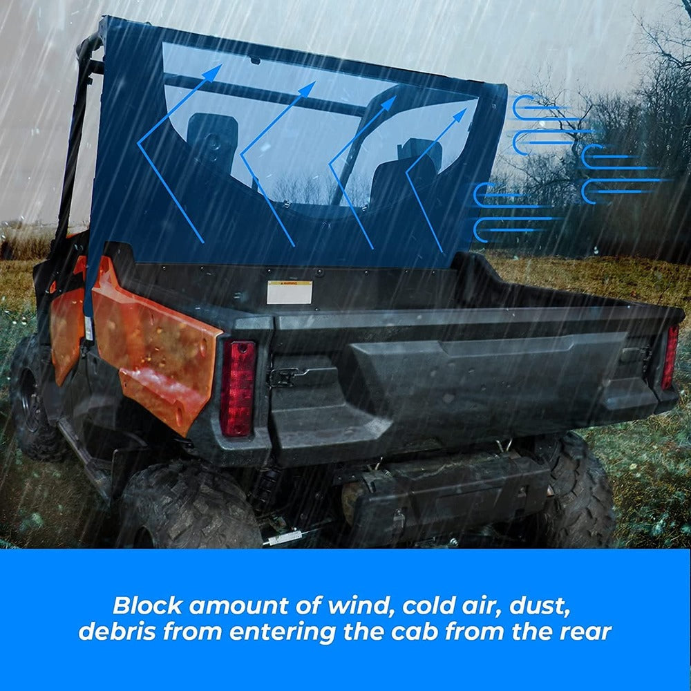 Kemimoto '16-'23 Honda Pioneer 1000-5 Open Window Fabric Rear Panel