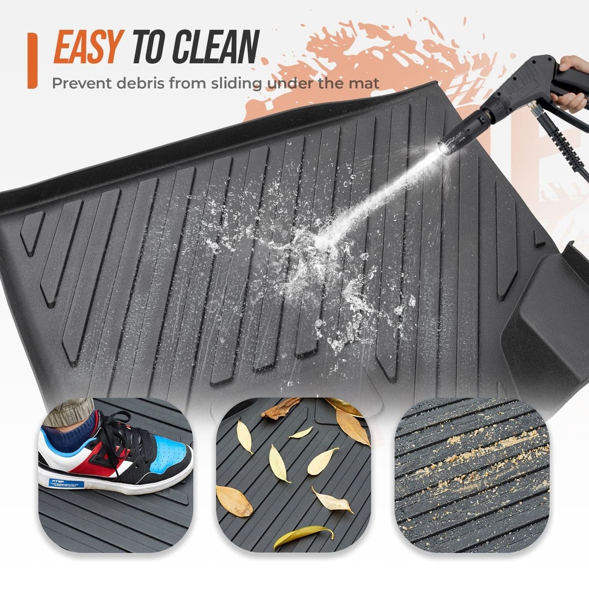 Kemimoto '16-'24 Can-Am Defender TPE Floor Mats