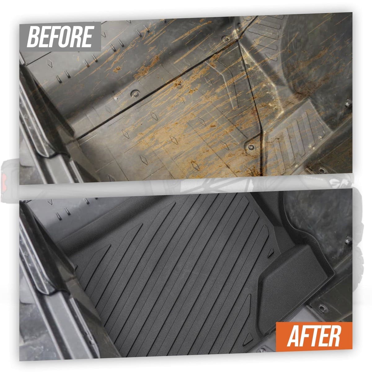 Kemimoto '16-'24 Can-Am Defender TPE Floor Mats