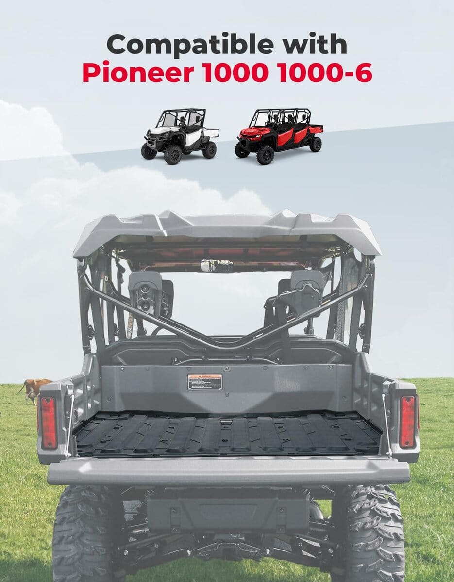 Kemimoto '16-'24 Honda Pioneer 1000/1000-6 UTV Bed Liner Mat