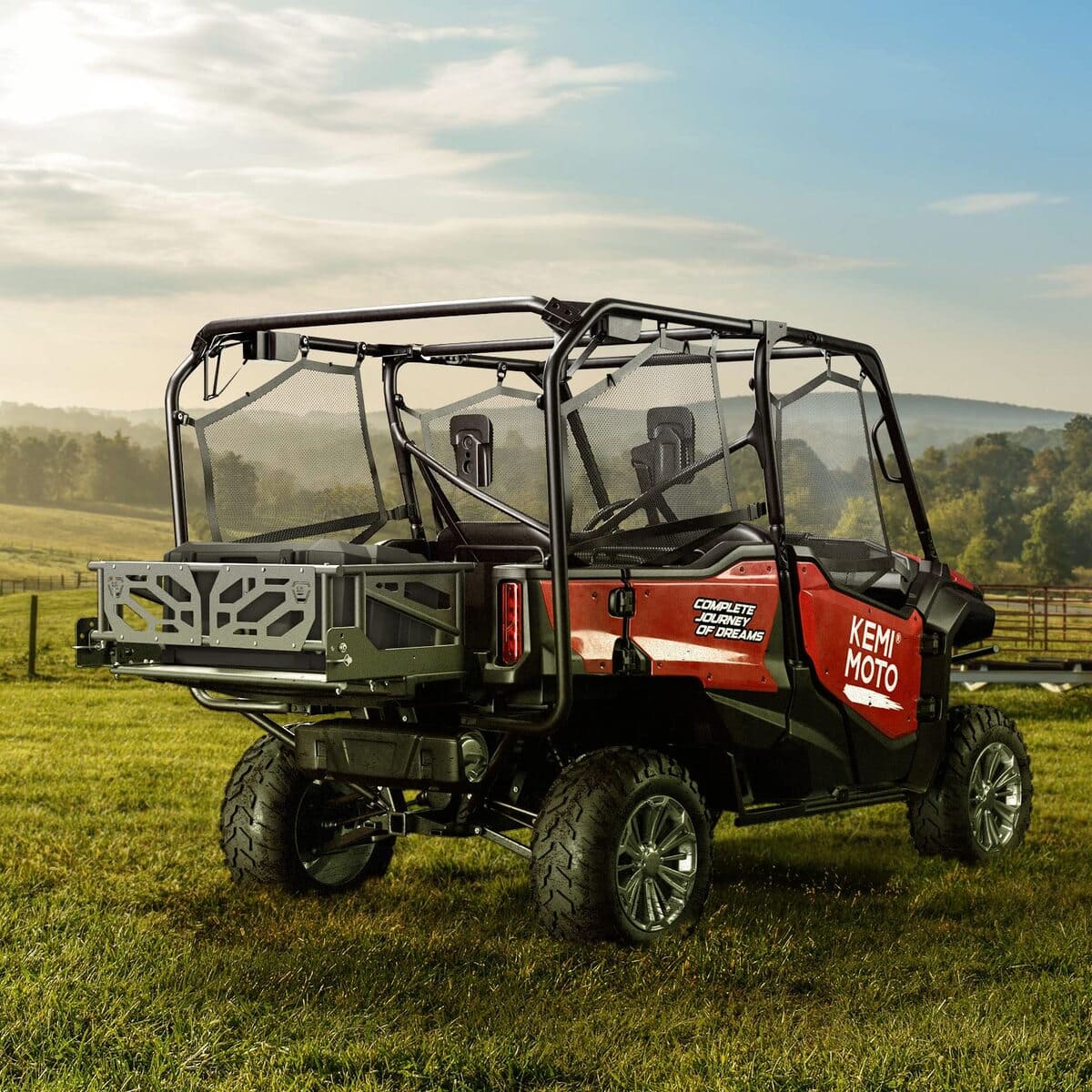 Kemimoto '16-'24 Honda Pioneer 1000-5 Rear Cargo Bed Extender