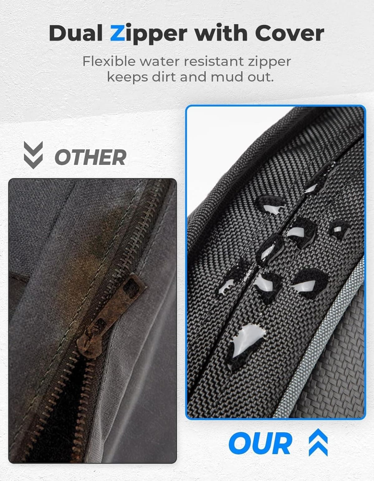 Kemimoto '16-'24 Polaris General 1000/4 1000 Front Upper Door Bags - 2PCS