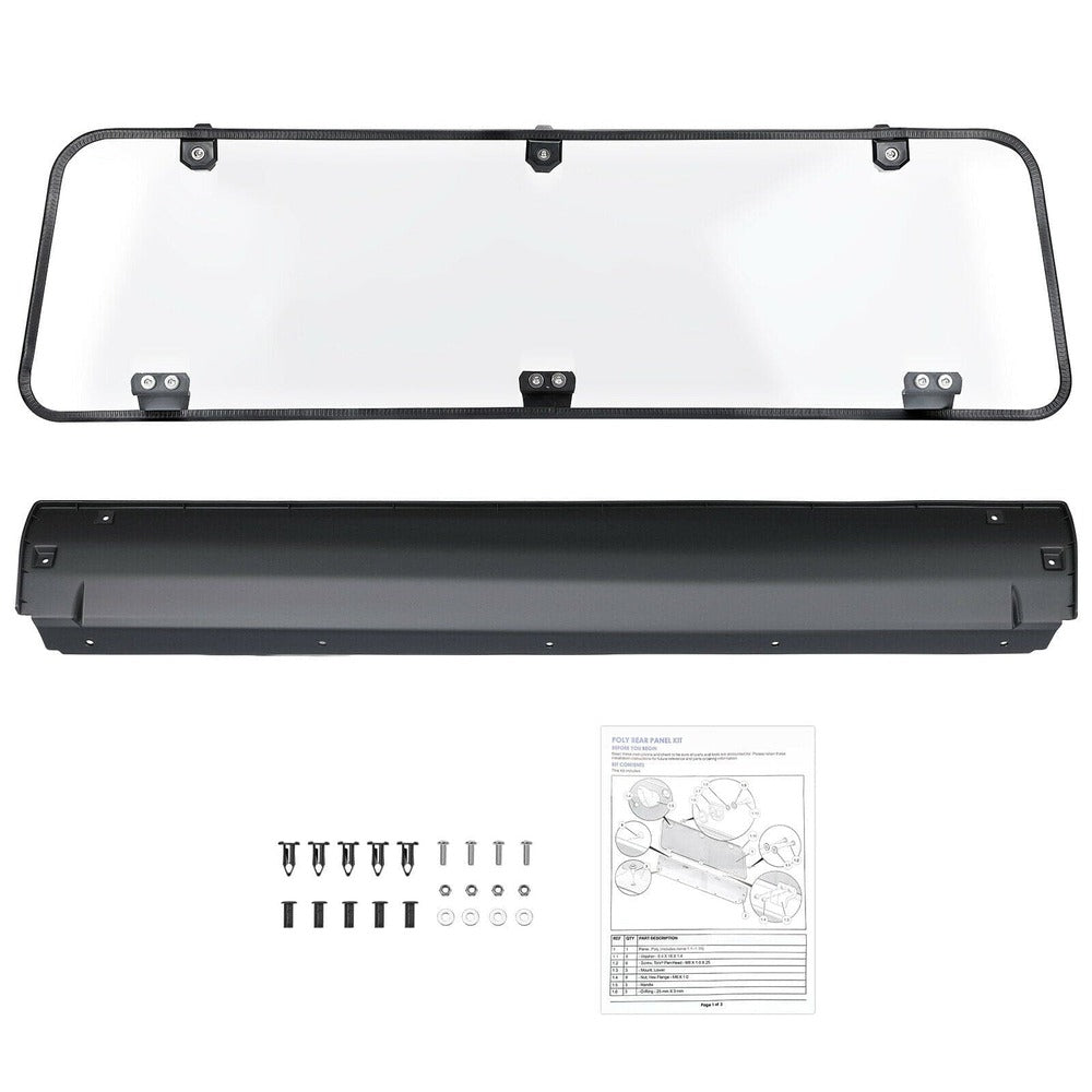Kemimoto '16-'24 Polaris General 1000/4 Rear Windshield Clear