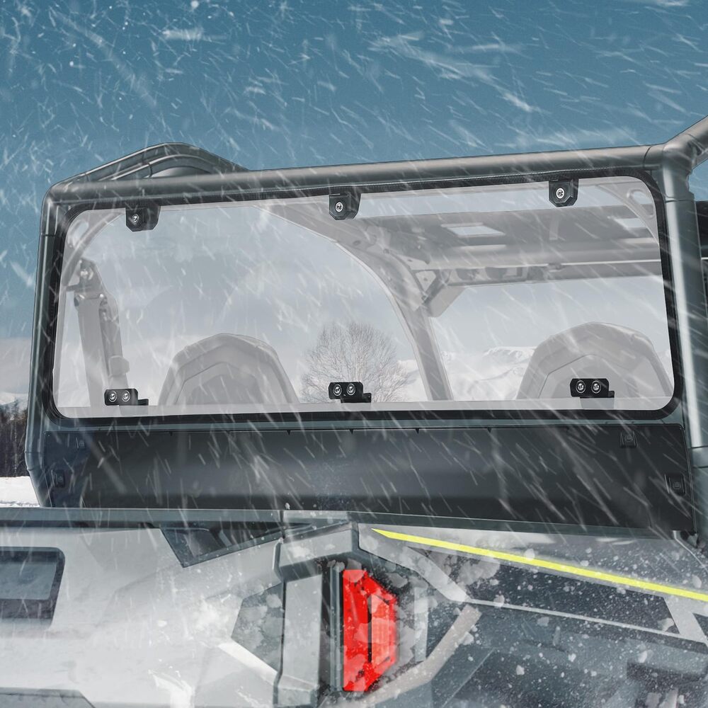 Kemimoto '16-'24 Polaris General 1000/4 Rear Windshield Clear