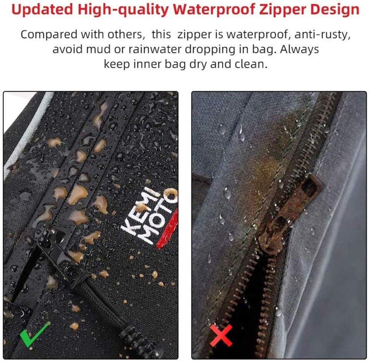 Kemimoto '16-'24 Polaris General 1000 UTV Center Seats Storage Bag