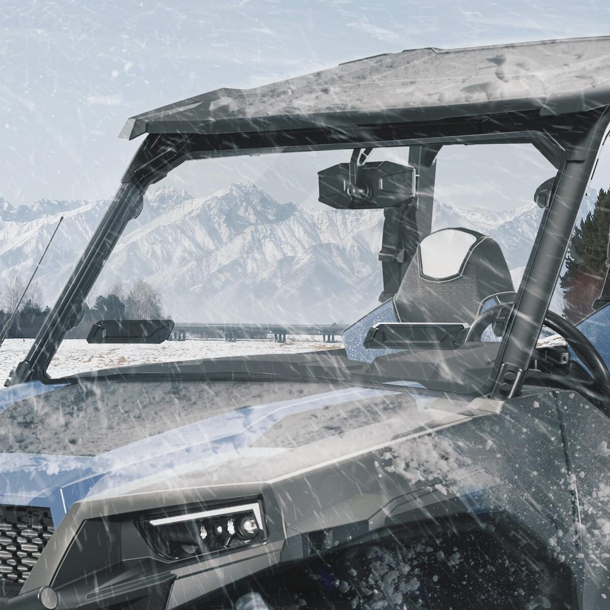 Kemimoto '16-'24 Polaris General XP 1000 Vented Full Windshield