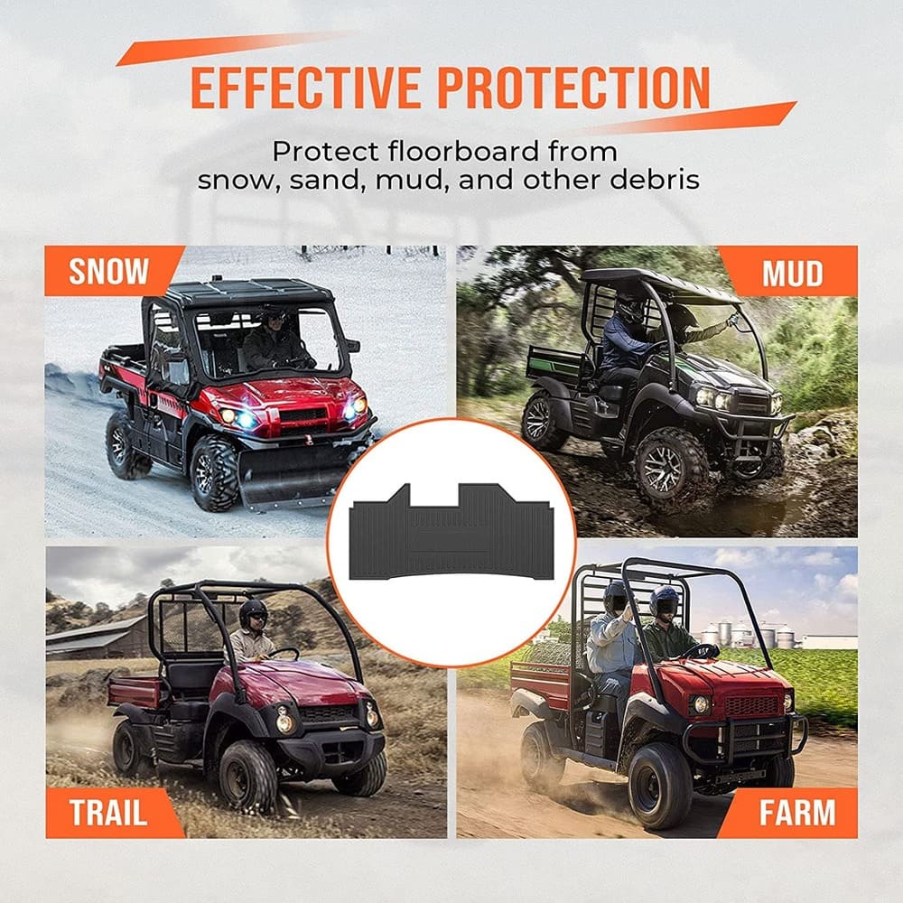 Kemimoto '17-'21 Kawasaki Mule Front Floor Mat Liner