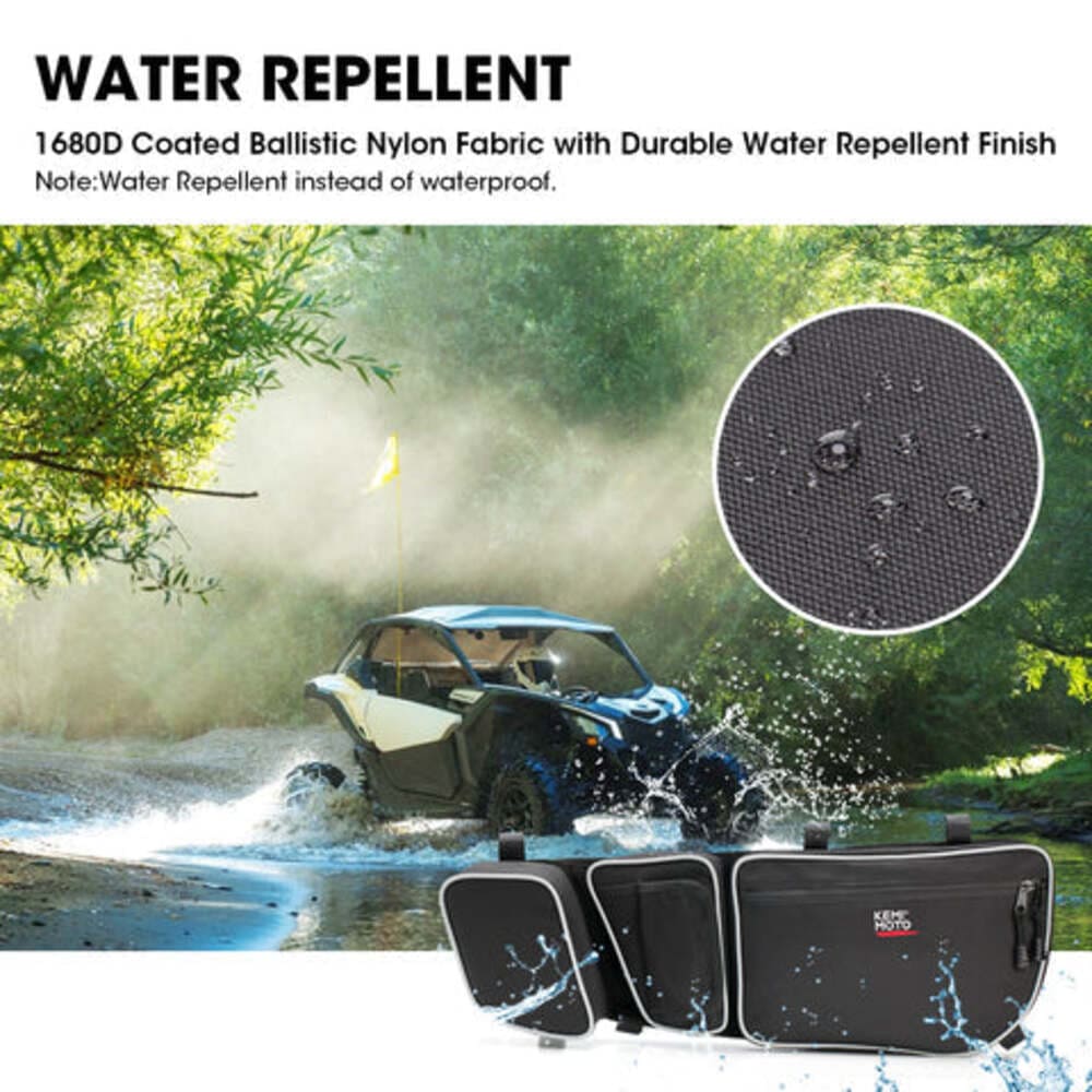 Kemimoto '17-'23 Can-Am Maverick X3 Extended Fender Flares & Door Bags