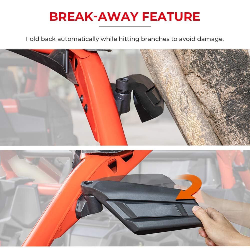 Kemimoto '17-'23 Can-Am Maverick X3 Extended Fender Flares & Side Mirrors