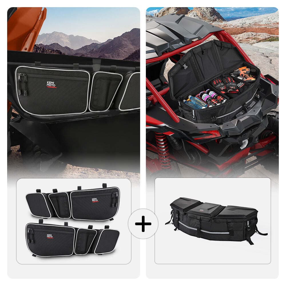 Kemimoto '17-'23 Can-Am Maverick X3 Front & Rear Storage Bags