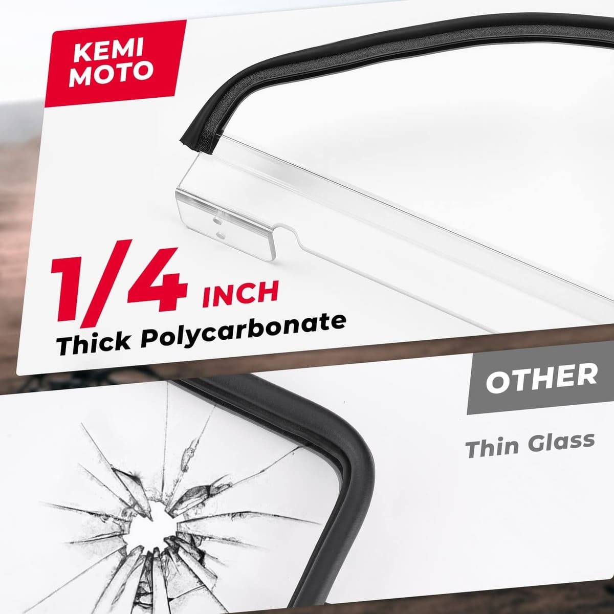 Kemimoto '17-'23 Can-Am Maverick X3/ X3 Max Flip & Rear Windshields