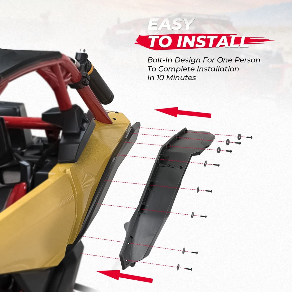 Kemimoto '17-'24 Can-Am Maverick X3 Upgraded Extended Fender Flares