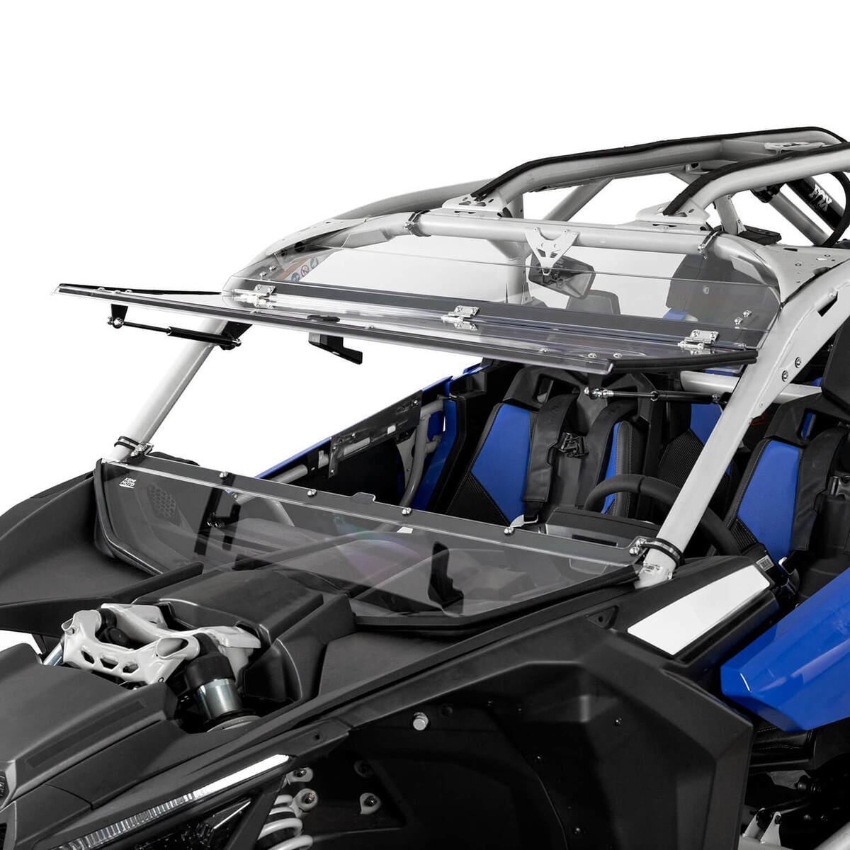 Kemimoto '17-'24 Can-Am Maverick X3 Upgraded Scratch Resistant Flip Windshield