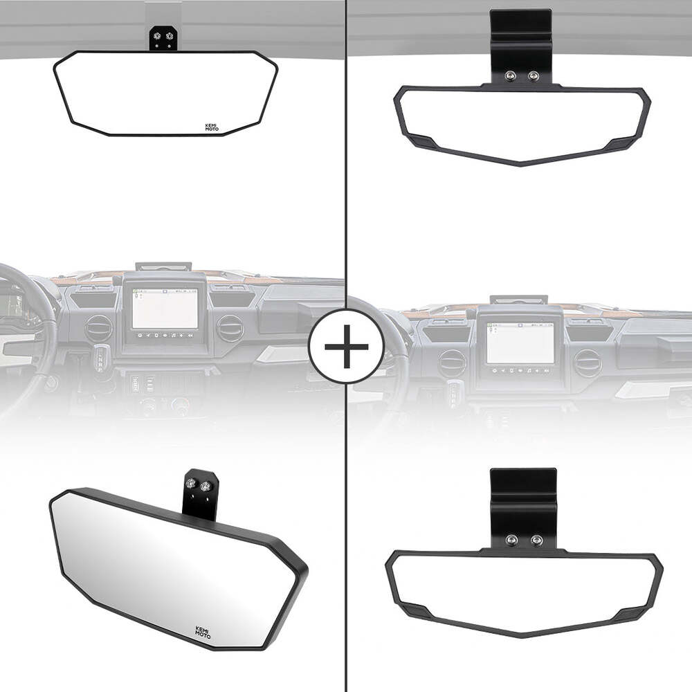Kemimoto '17-'24 Polaris Ranger XP 1000 Upgraded Rear View Mirror