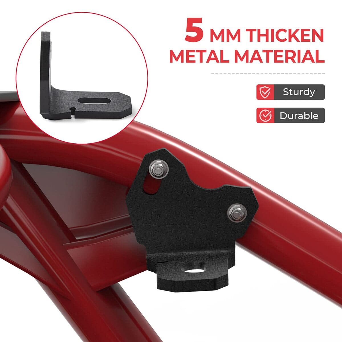 Kemimoto '17-'25 Can-Am Maverick X3 Adjustable Whip Light Flag Mount - 2 Pcs