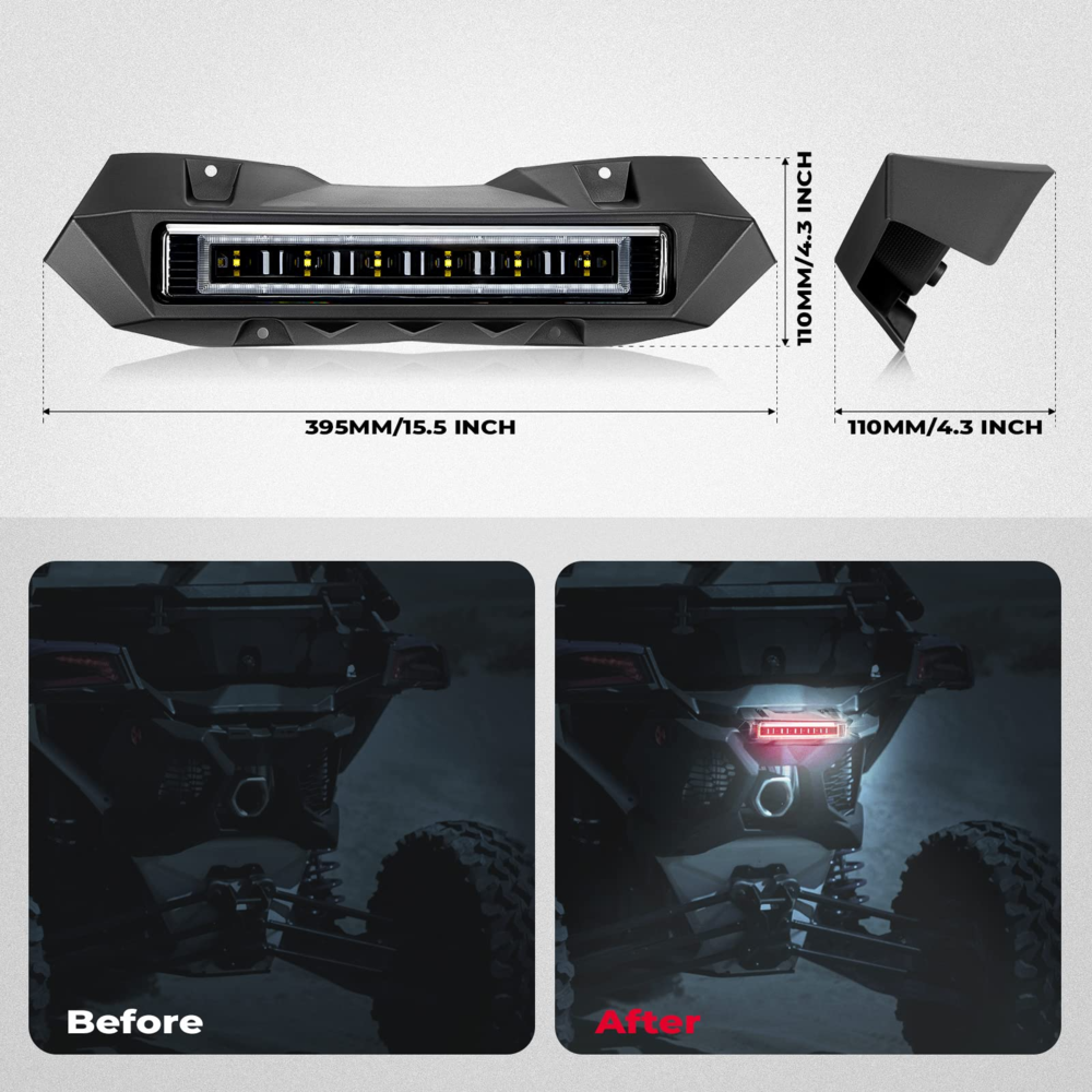 Kemimoto '17-'25 Can-Am Maverick X3/ MAX Rear Tail Light