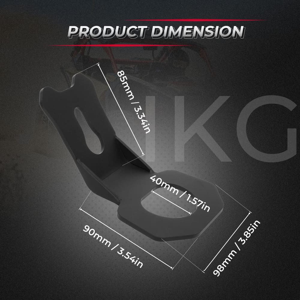 Kemimoto '17-'25 Can-Am Maverick X3 Tie Down Brackets Hooks - 4 Pcs