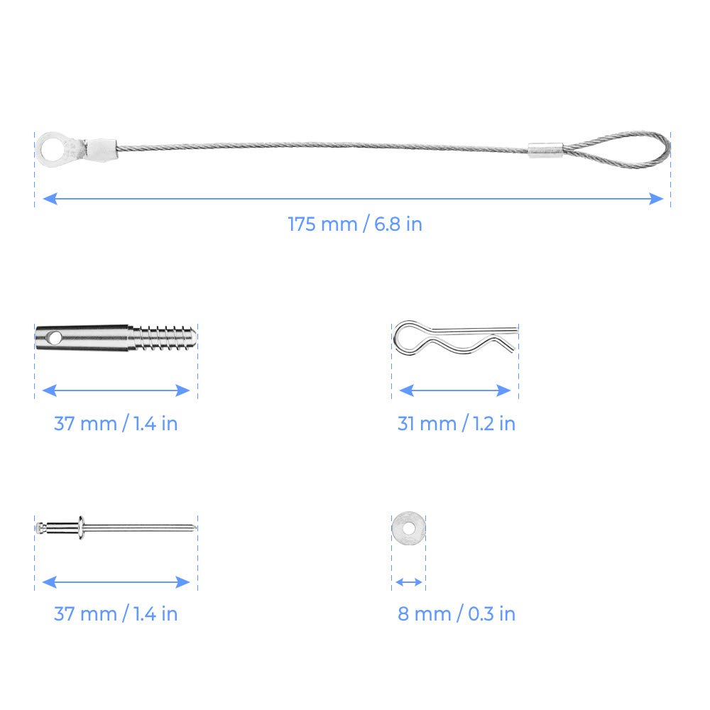 Kemimoto '17-'25 Can-Am Maverick X3 Quick-Release Clutch Cover Pins