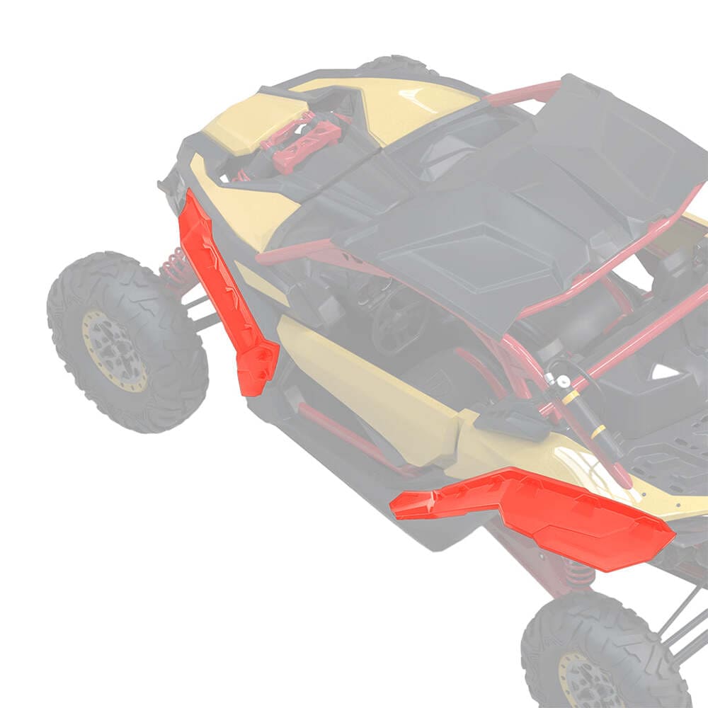 Kemimoto '17-'25 Can-Am Maverick X3 Red Fender Flares
