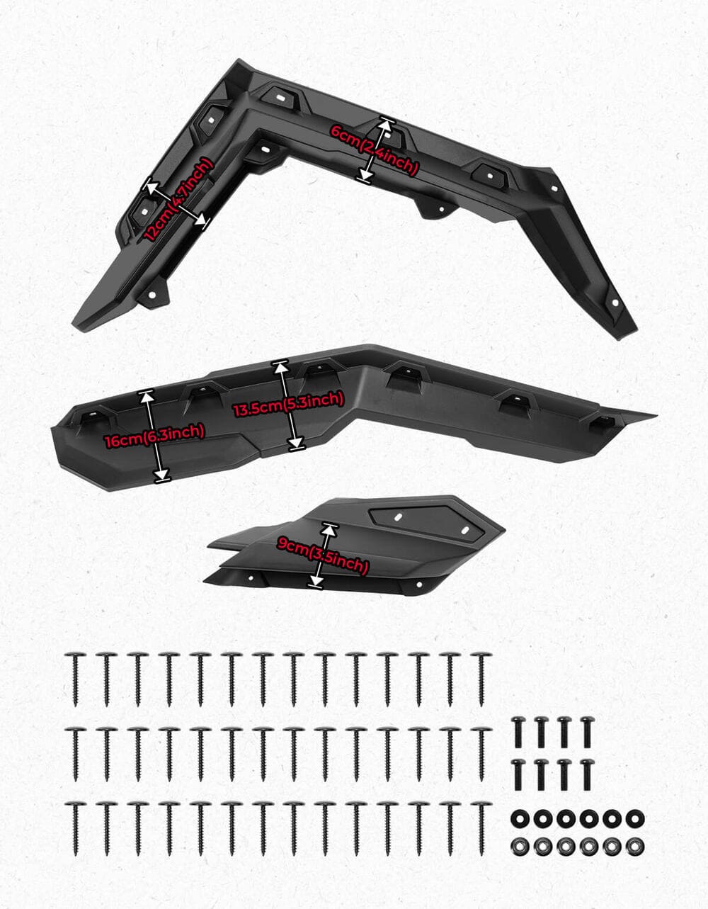 Kemimoto '17-'25 Can-Am Maverick X3 Fender Flares