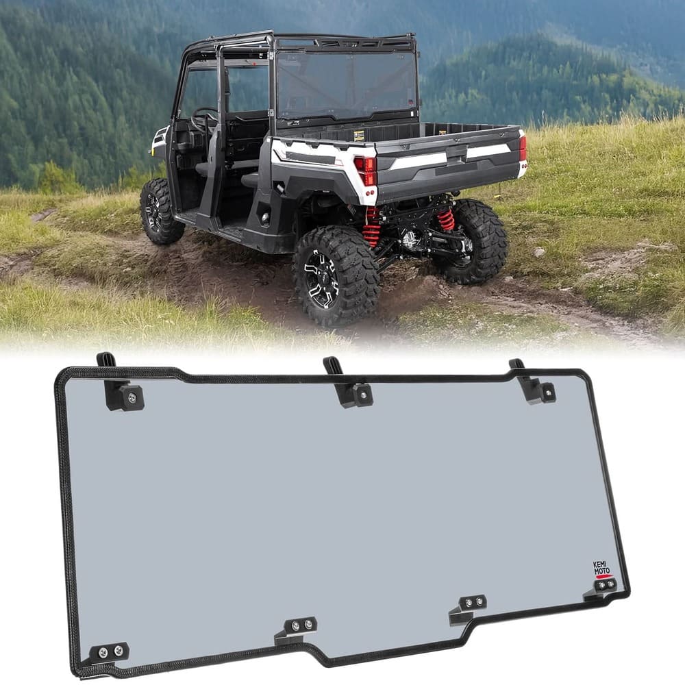 Kemimoto '17-'25 Polaris Ranger XP 1000 UTV Rear Window