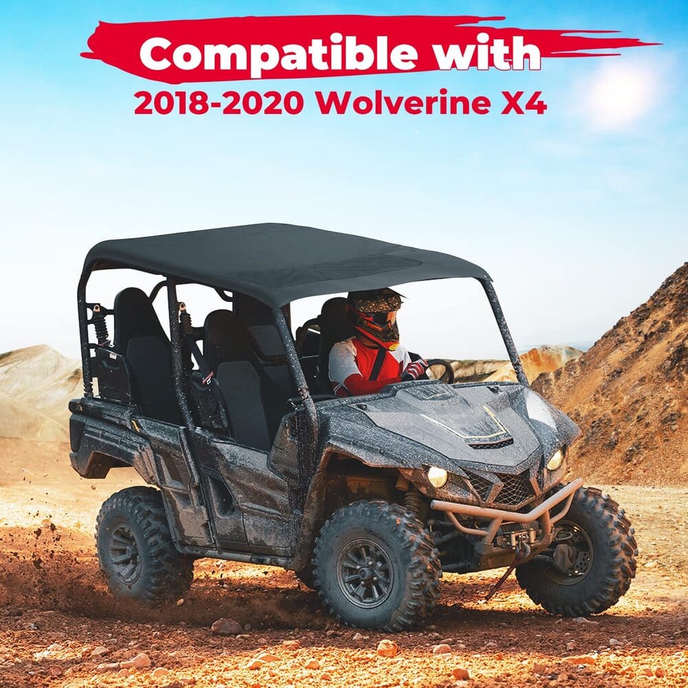 Kemimoto '18-'20 Yamaha Wolverine X4/SE Fabric Soft Roof
