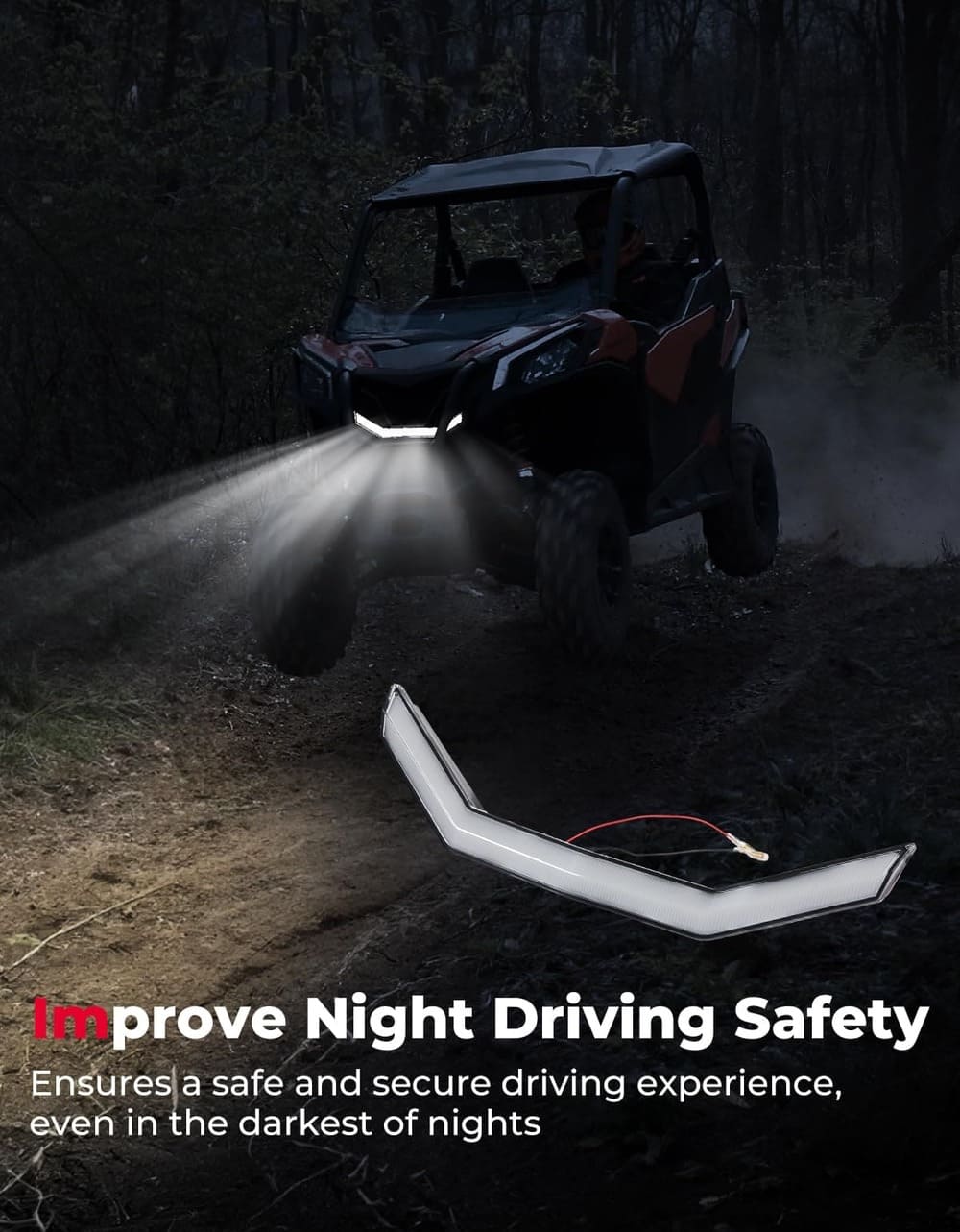 Kemimoto '18-'23 Can-Am Maverick Trail / Sport LED Accent Light - Front Grille