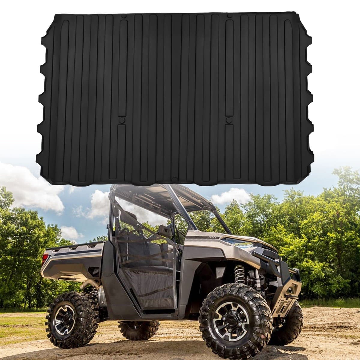 Kemimoto '18-'24 Polaris Ranger Crew XP 1000 Bed Mat Cargo Liner