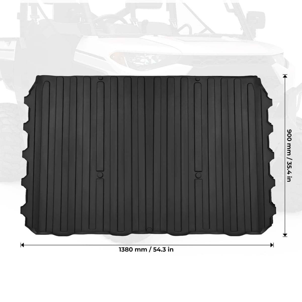 Kemimoto '18-'24 Polaris Ranger Crew XP 1000 Bed Mat Cargo Liner