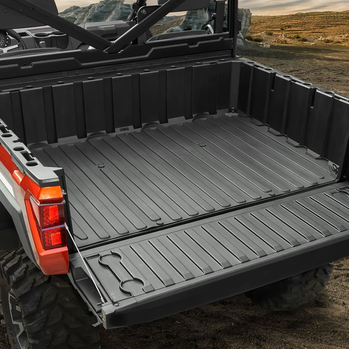 Kemimoto '18-'24 Polaris Ranger Crew XP 1000 Bed Mat Cargo Liner