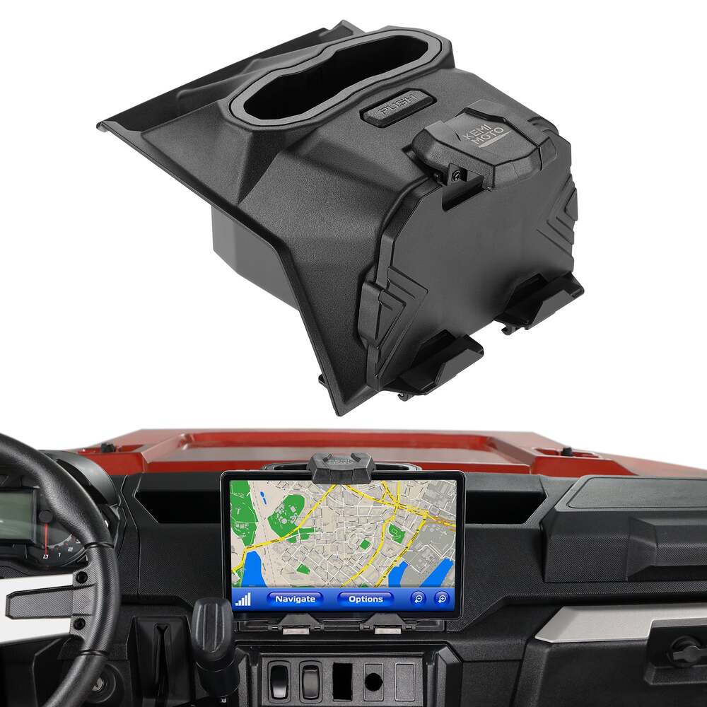 Kemimoto '18-'24 Polaris Ranger XP 1000 Cargo Storage Device Bed Box & Tablet Holder