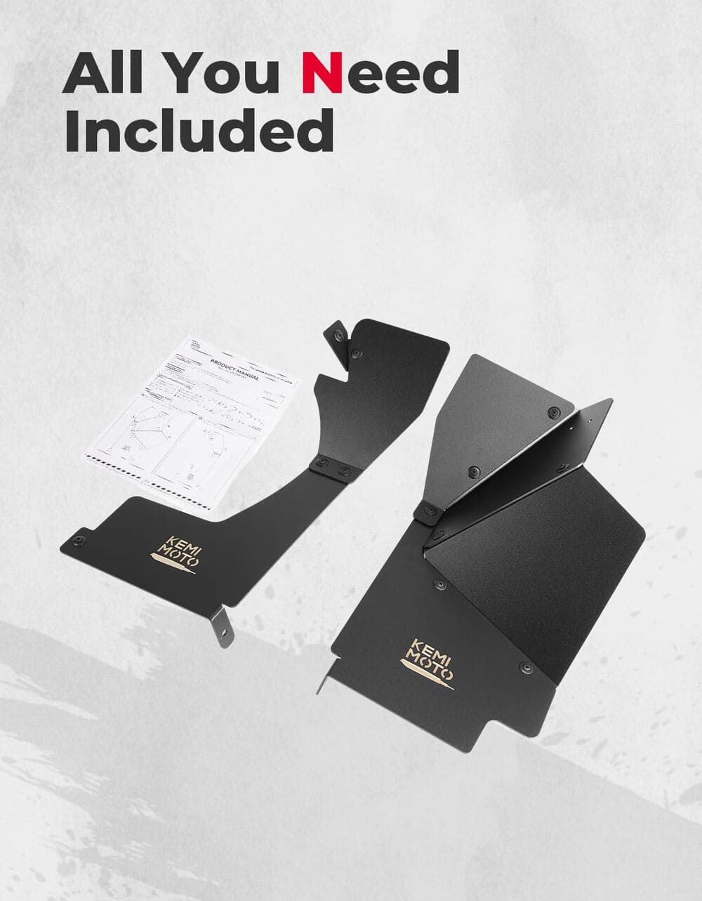 Kemimoto '18-'24 Polaris Ranger XP 1000/Crew Fender Flares 1 Pair