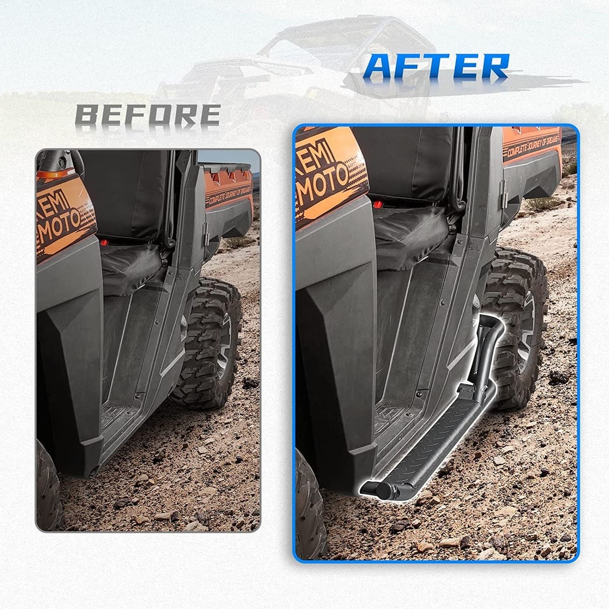 Kemimoto '18-'24 Polaris Ranger XP 1000 Nerf Bars