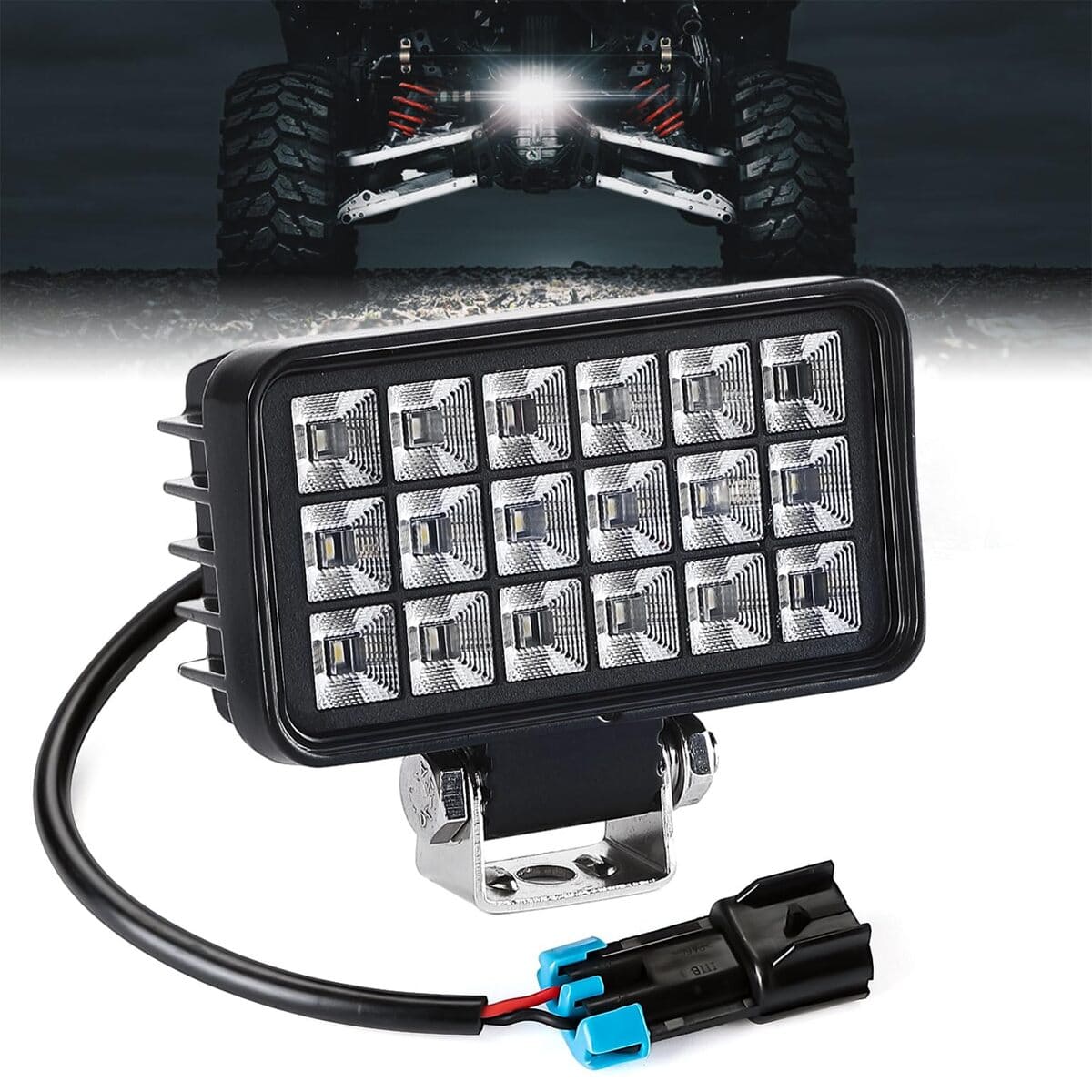 Kemimoto '18-'24 Polaris Ranger XP 1000 Upgraded Backup Light w/ Switch
