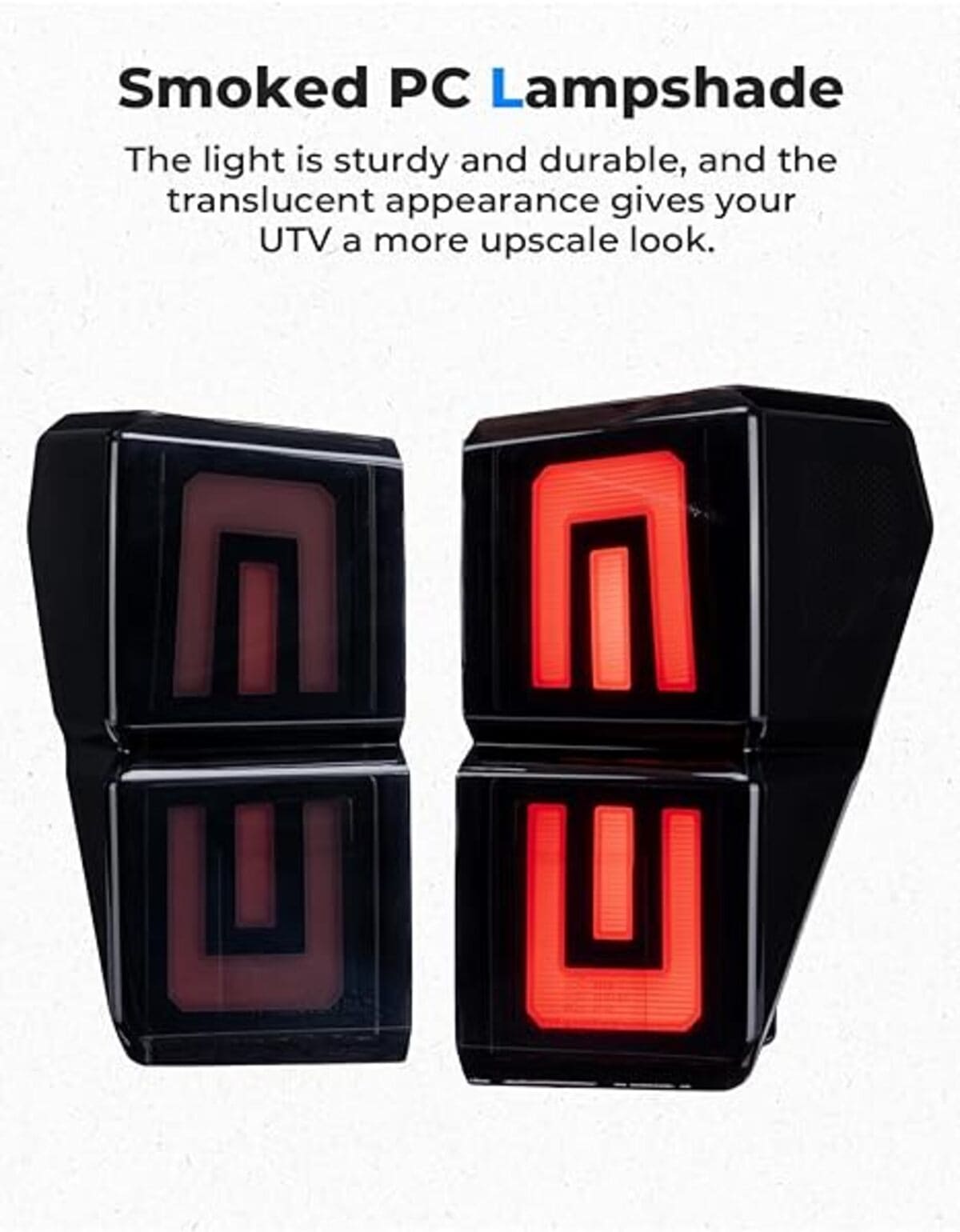 Kemimoto '18-'24 Polaris Ranger XP 1000 Upgraded Tail Lights