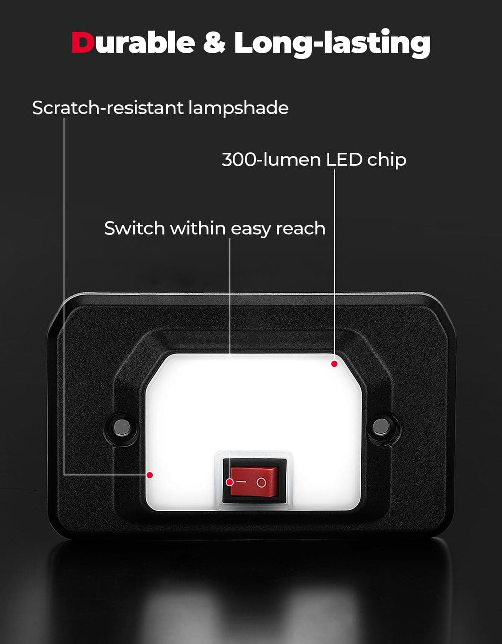 Kemimoto '18-'24 Polaris Ranger XP 1000 UTV Dome Light