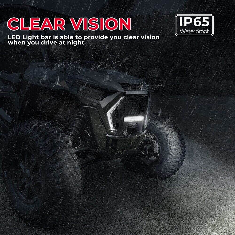 Kemimoto '19-'23 Polaris RZR XP 1000 Fang Lights & Front Grill Light