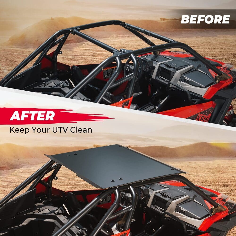 Kemimoto '20-'24 Polaris RZR Pro XP Aluminum Black Hard Roof Top