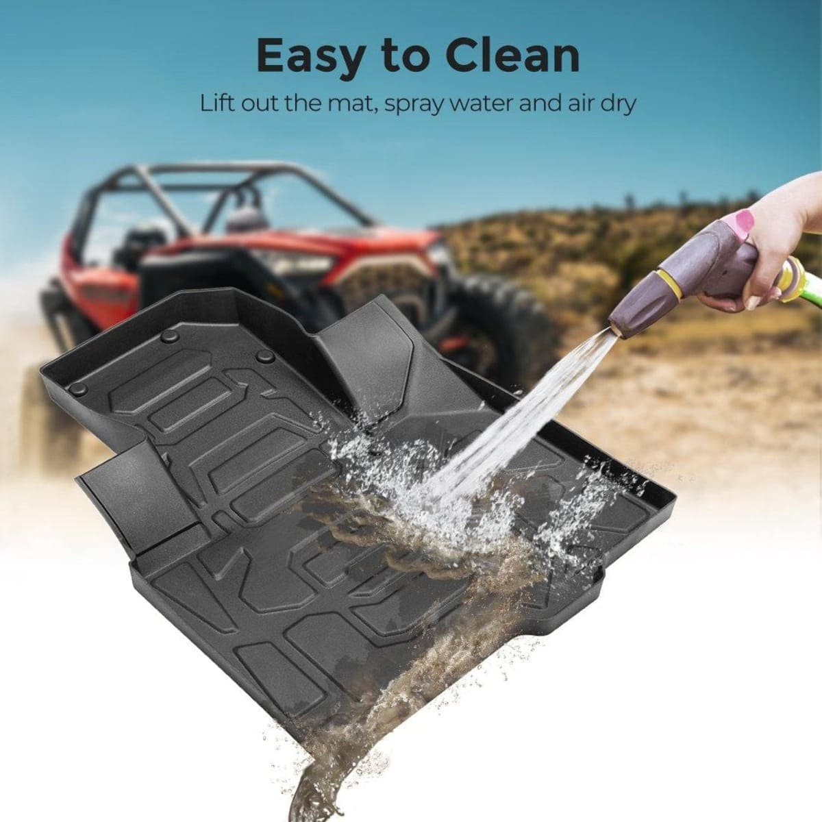 Kemimoto '20-'24 Polaris RZR Pro XP Floor Mats Liners