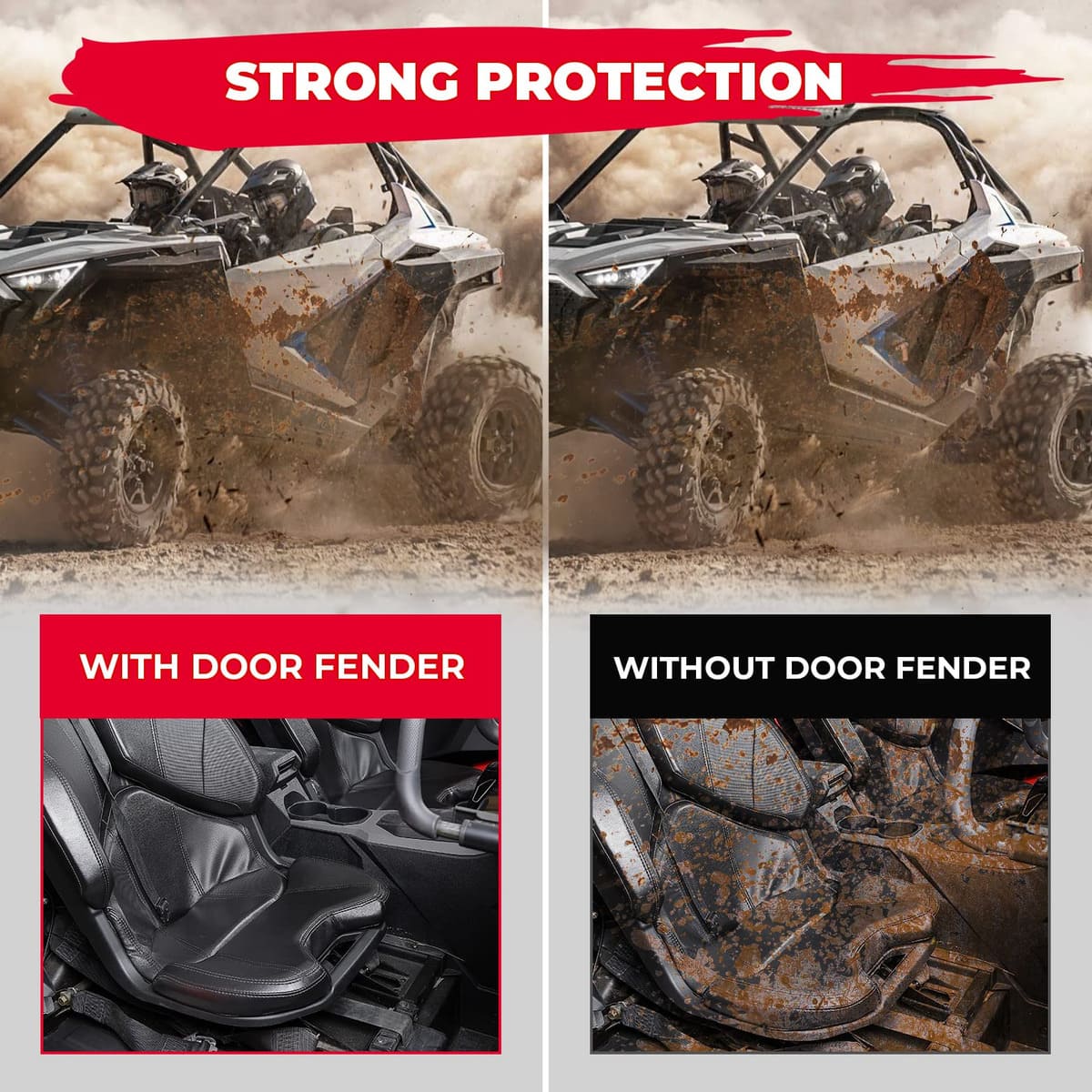 Kemimoto '20-'24 Polaris RZR Pro XP Lower Door Panels Insert Kit