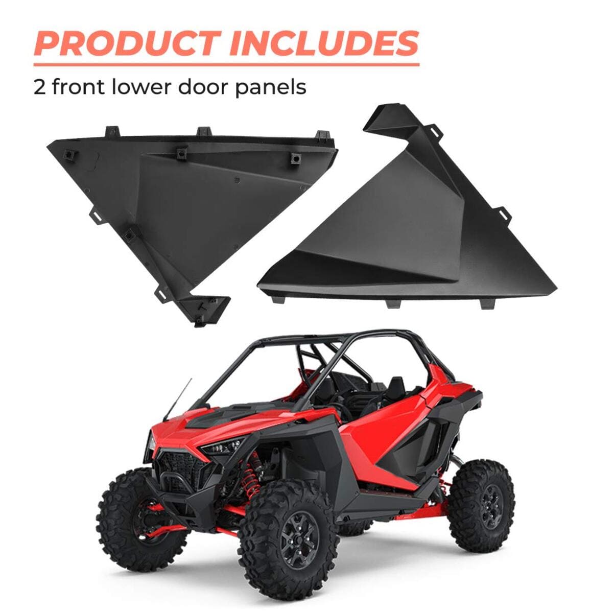 Kemimoto '20-'24 Polaris RZR PRO XP Seater Door Inserts Lower Half Door