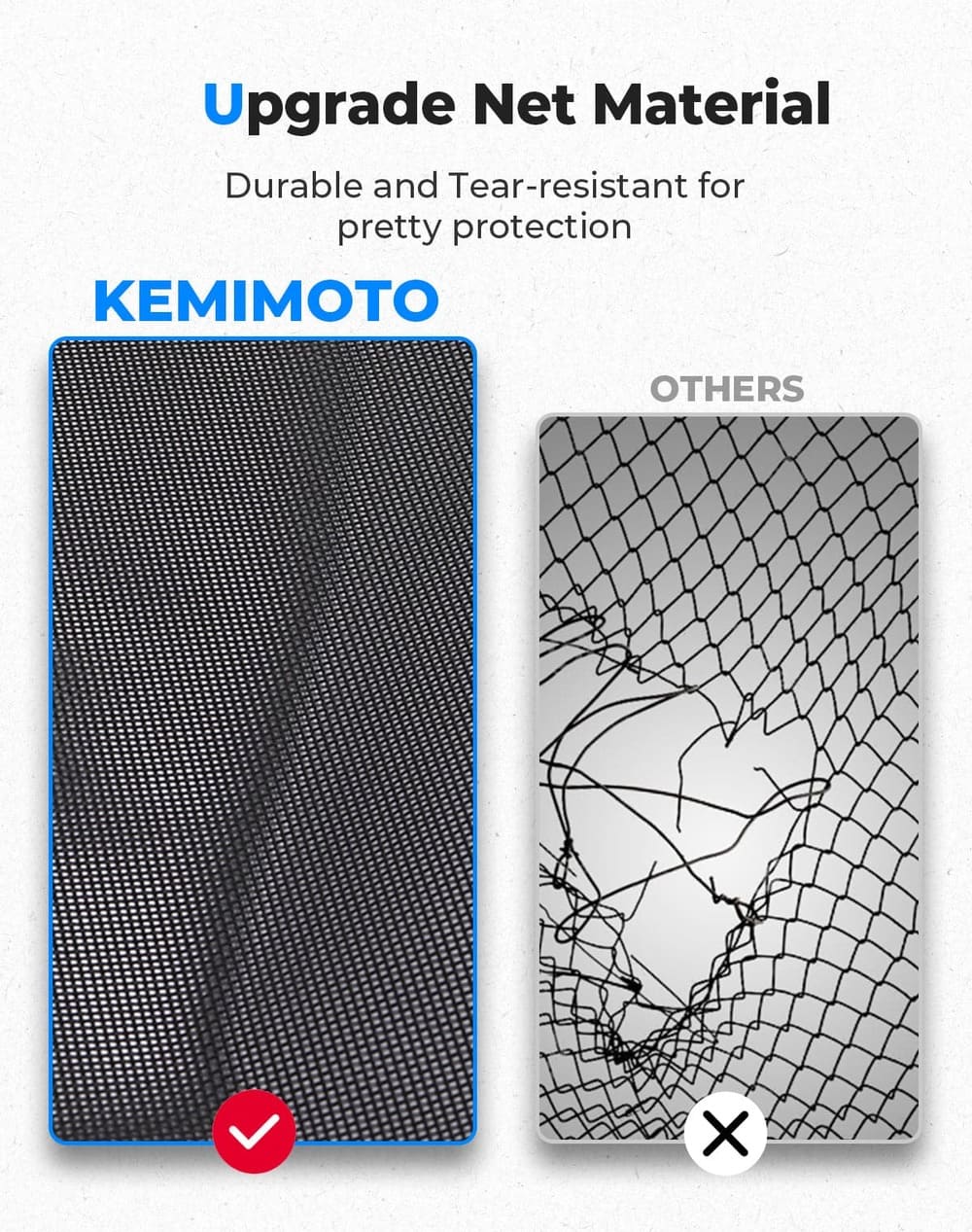 Kemimoto '20-'24 Tracker 800SX & Crew Rear Window Net