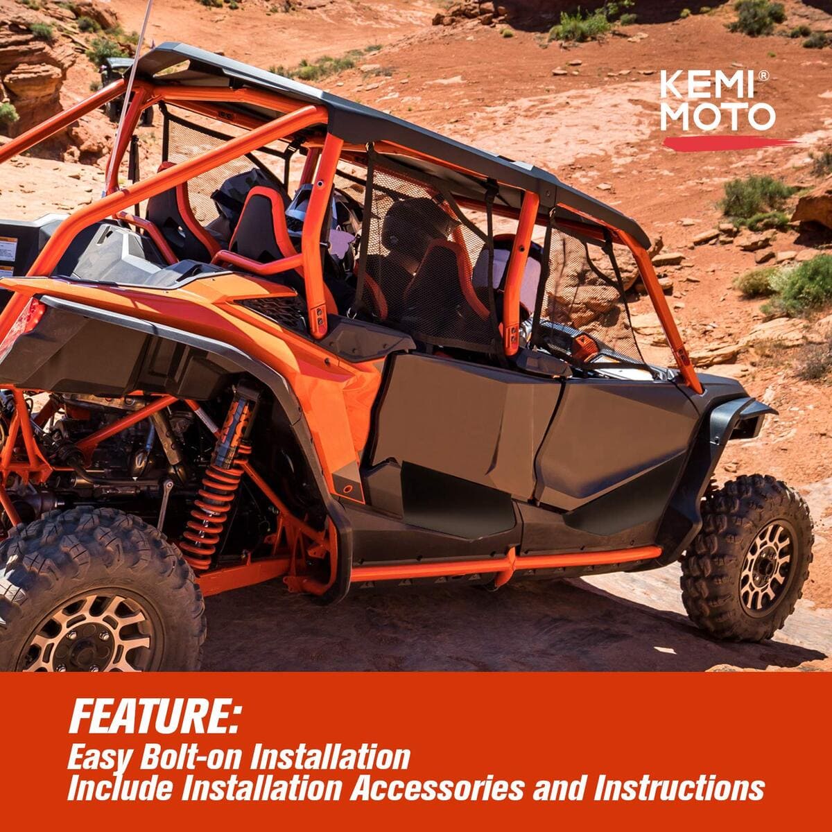 Kemimoto '20-'25 Honda Talon 1000X 4 UTV Half Lower Door Panel