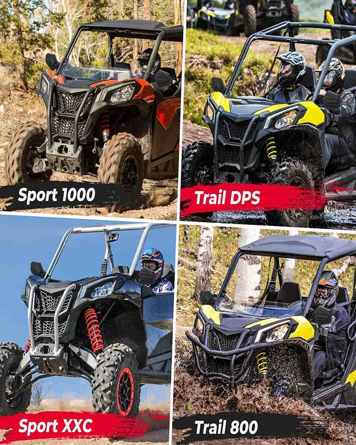 Kemimoto '21+ Can-Am Commander 700 & 1000R One Pair Side Mirrors