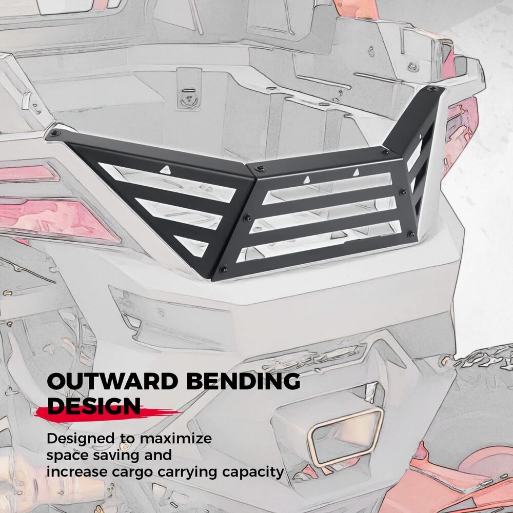 Kemimoto '22-'24 Polaris RZR Pro R Rear Cargo Bed Extender Tailgate