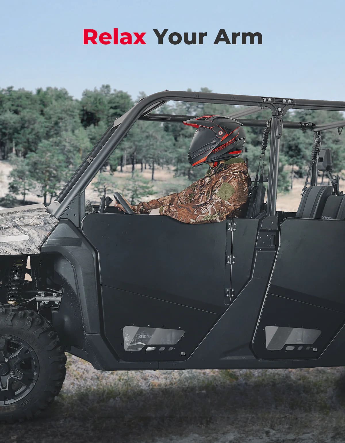 Kemimoto '22-'25 CF Moto UForce 1000XL 4 Piece Aluminum Half Doors