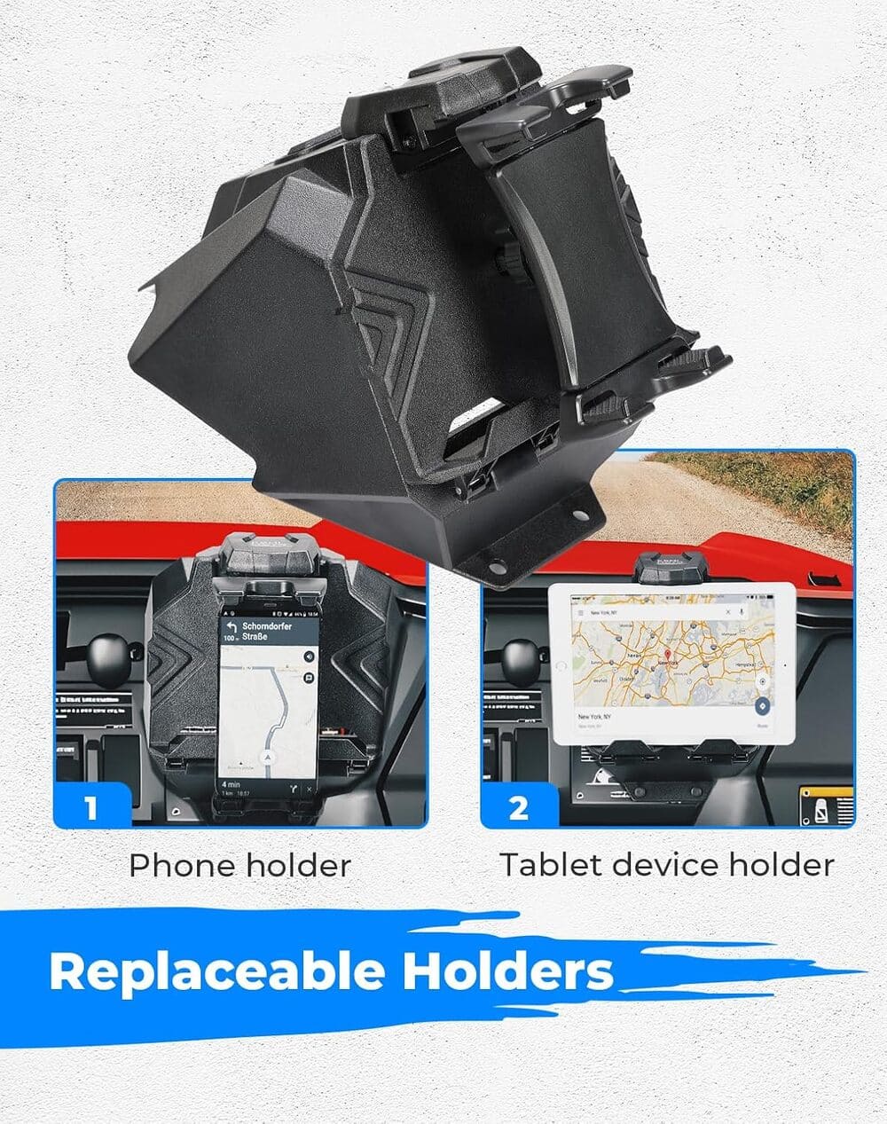 Kemimoto '22-'25 Honda Pioneer 1000 Electronic Device Mount