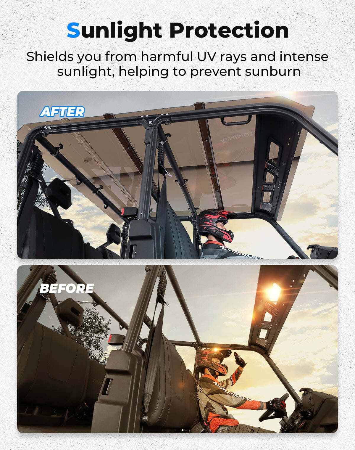 Kemimoto '22+ CF Moto UForce 1000XL Hard Roof Top